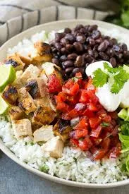 BBQ ASADA CHICKEN   BURRITO BOWLS